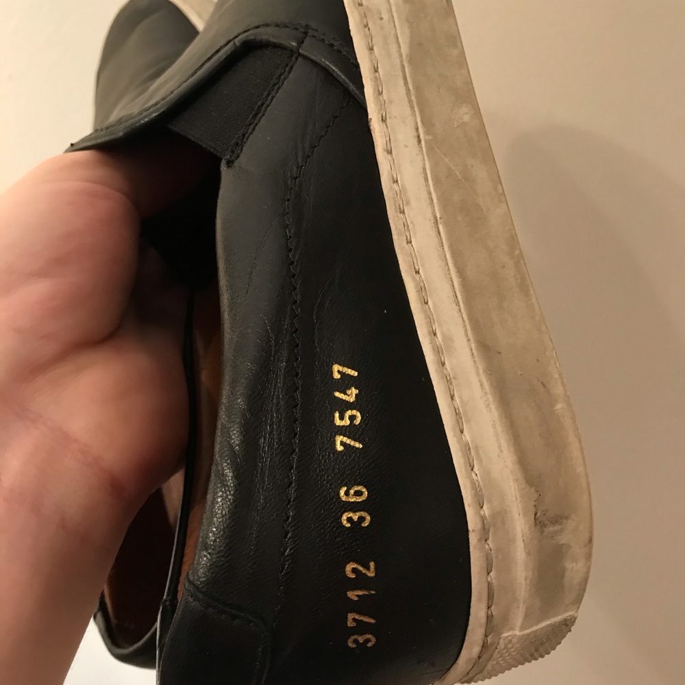 Common Projects Slip Ons in Black